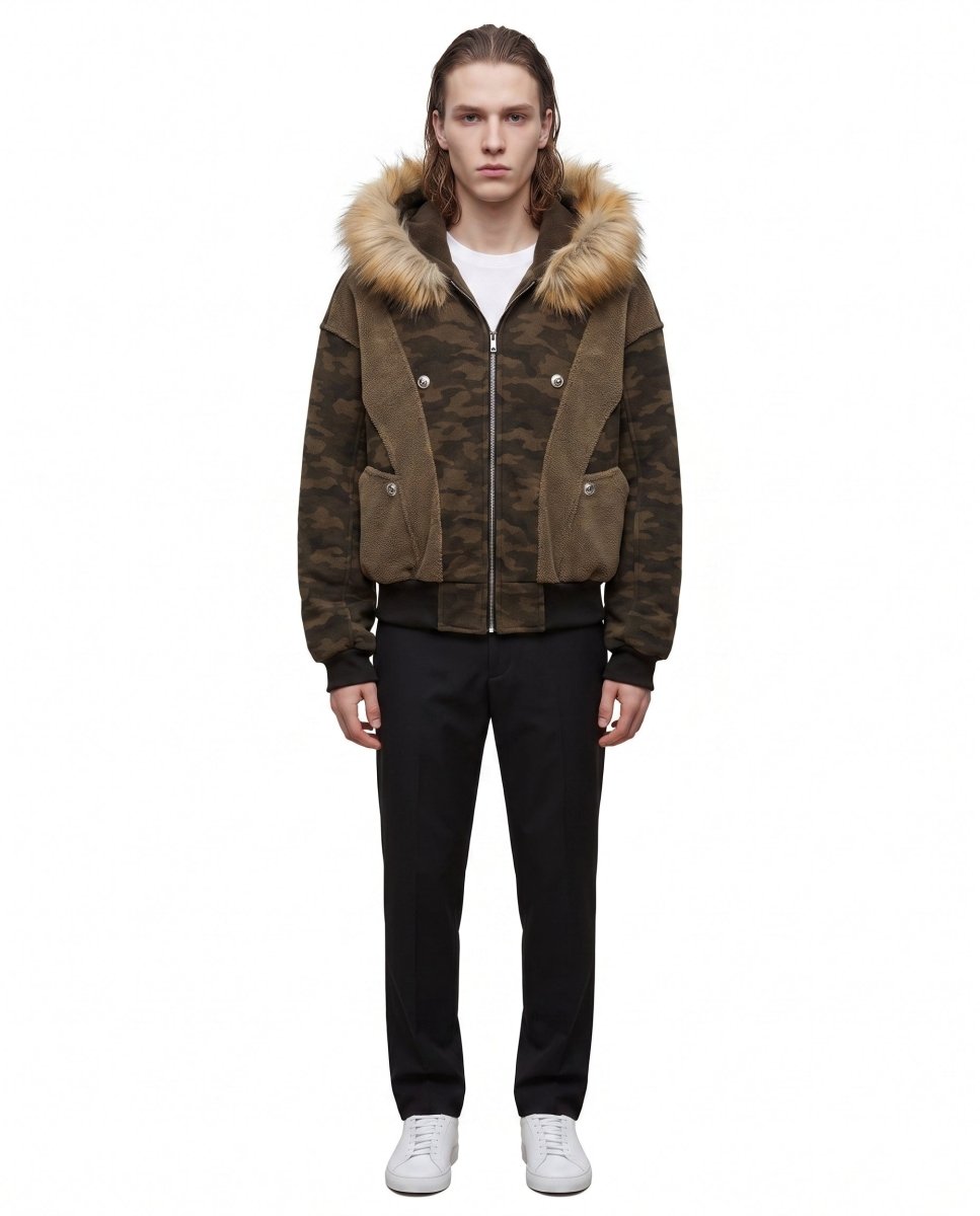 Camo Fur Jacket na3098