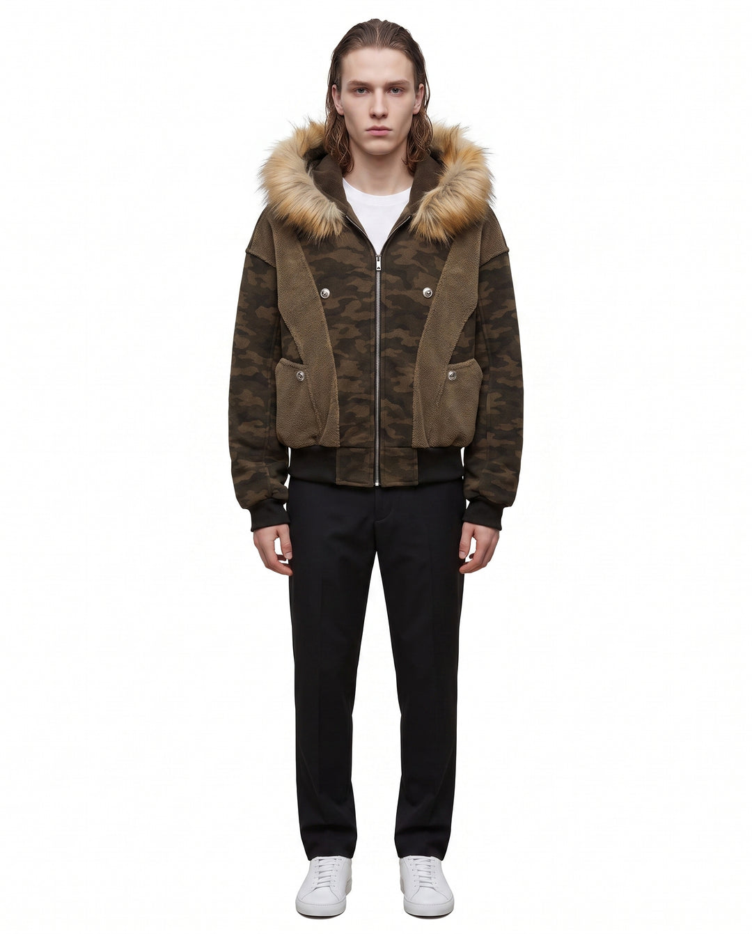 Camo Fur Jacket na3098