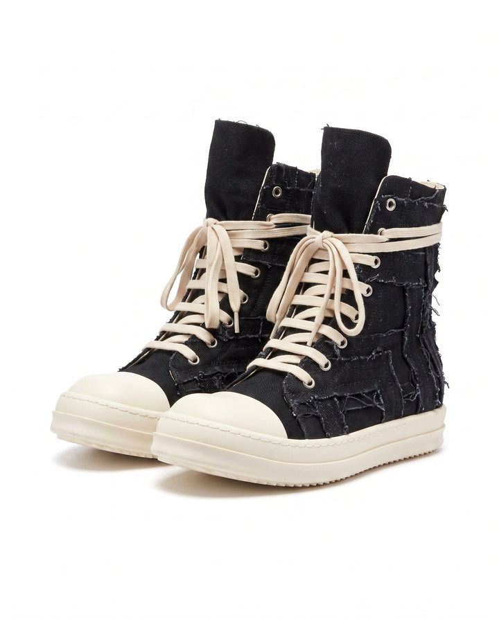 Distressed Canvas Sneakers na2958