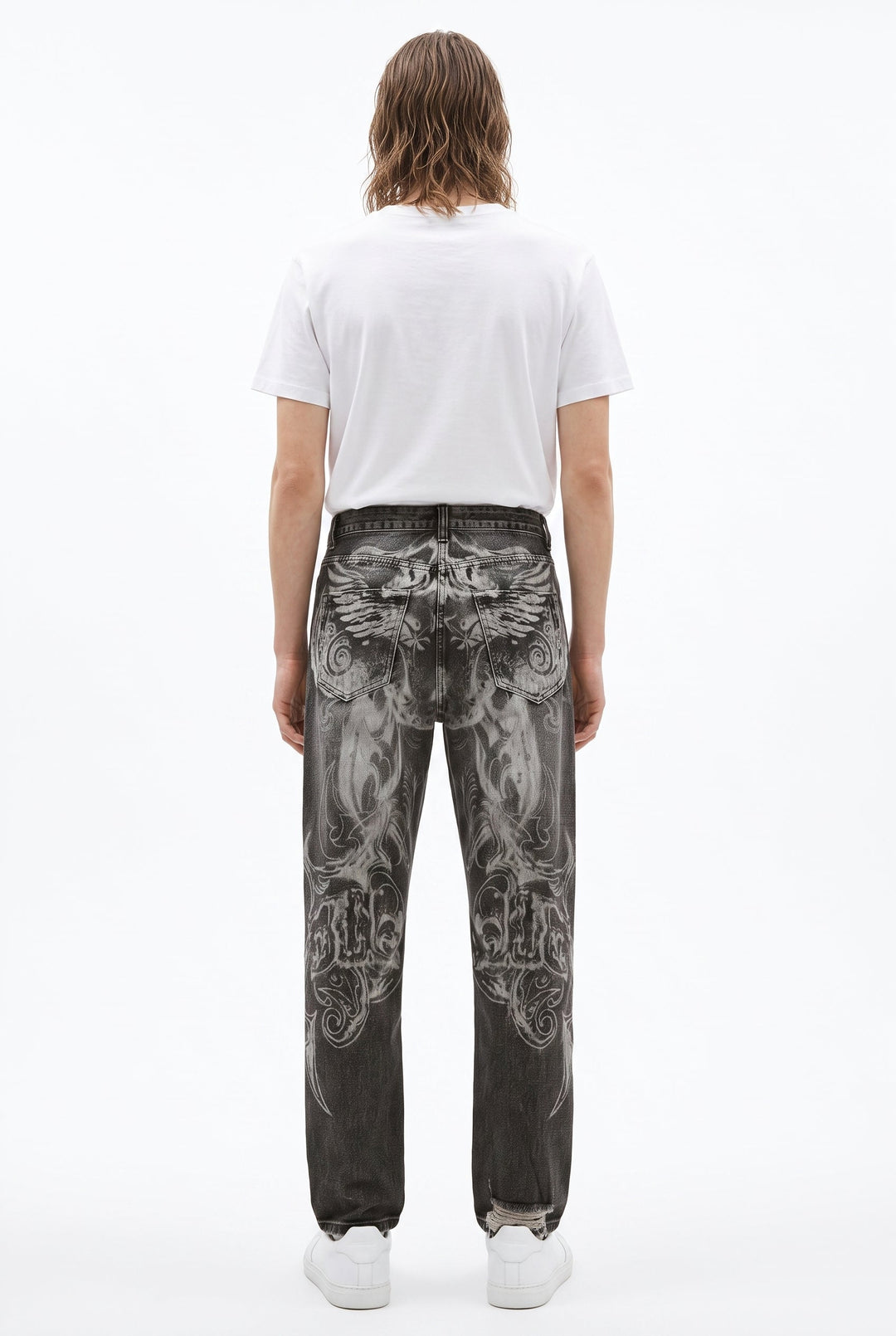 Graphic Wide Jeans na2762
