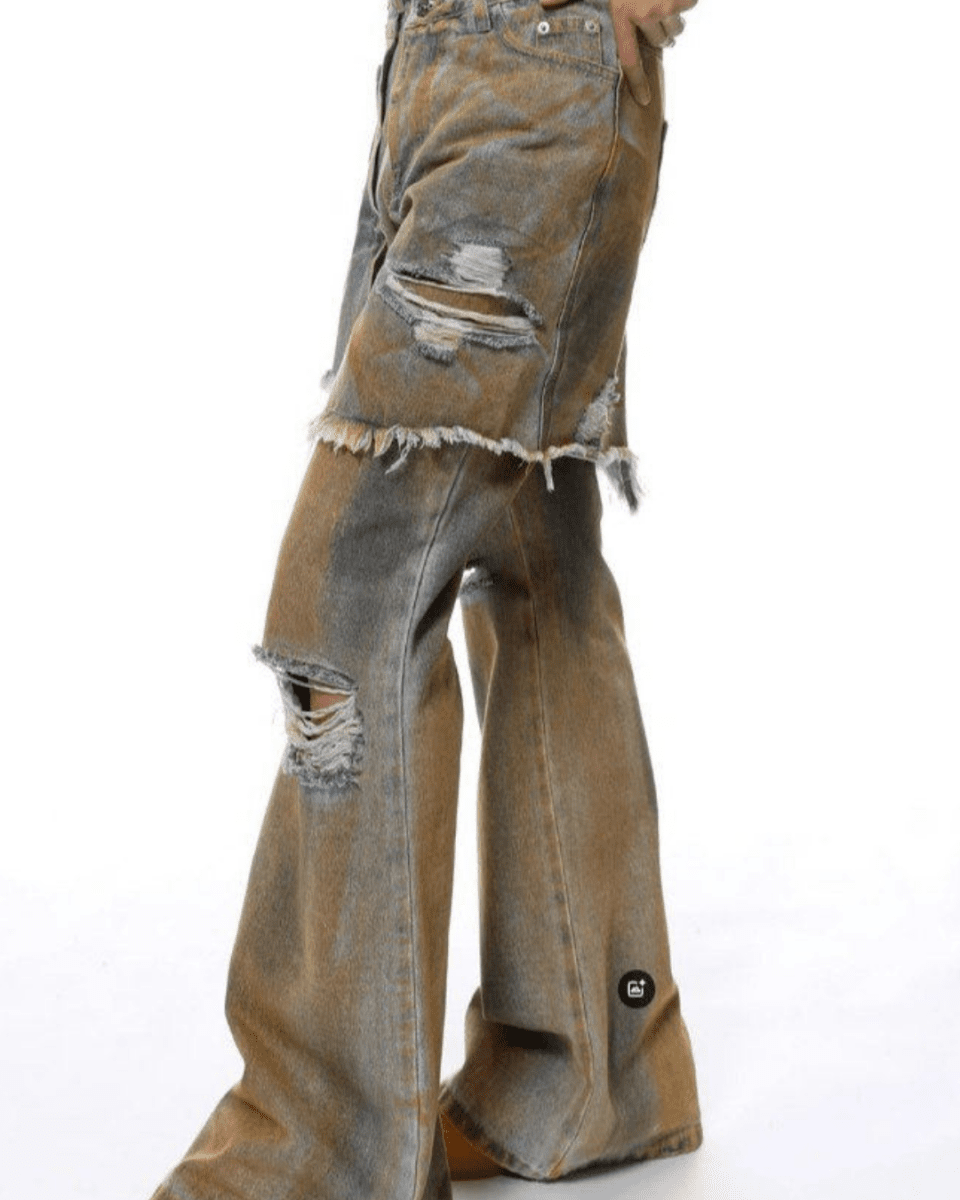 DEBRIS LAYERED JEANS na2307 