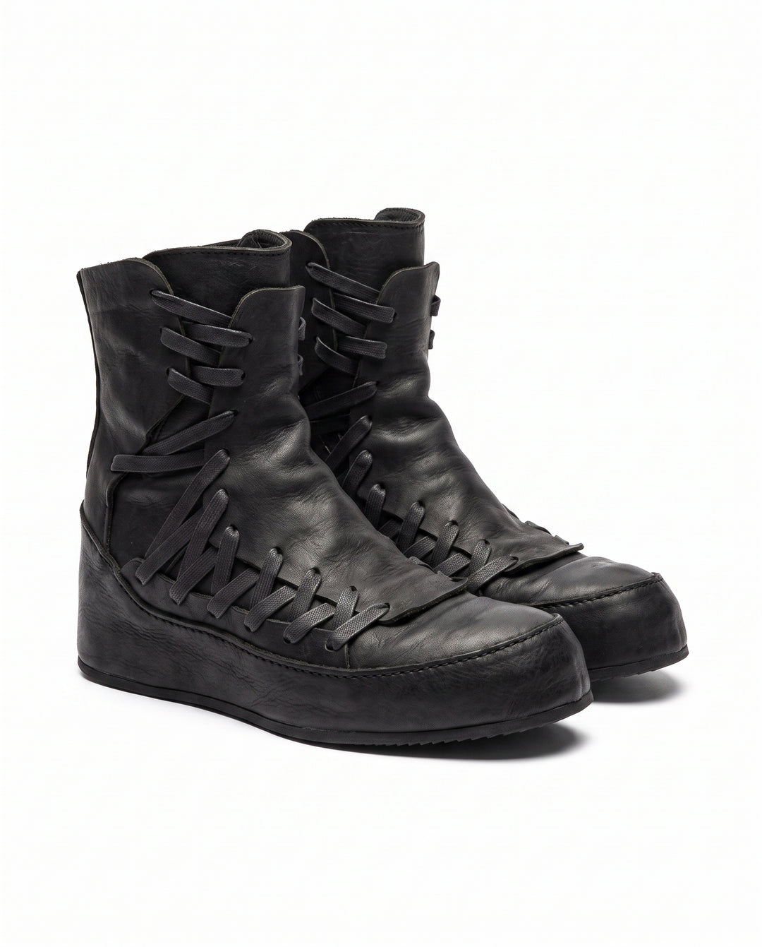 Leather Lace-up Boots na2964