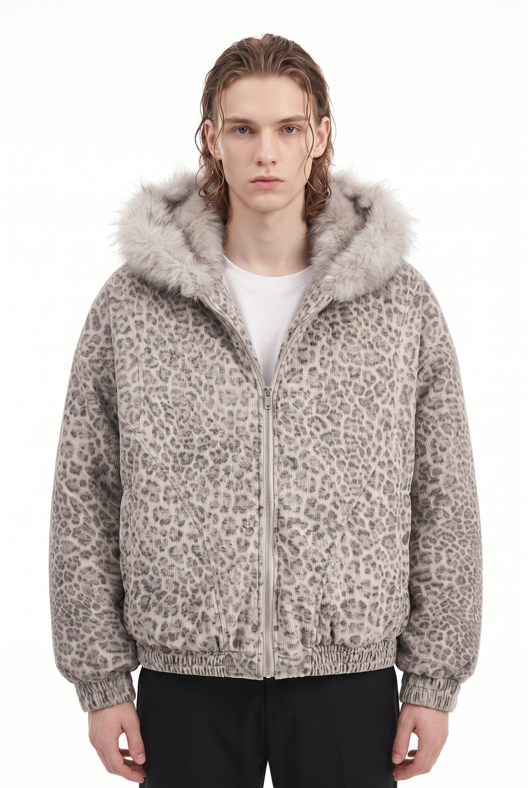 Leopard Fur Jacket na2818