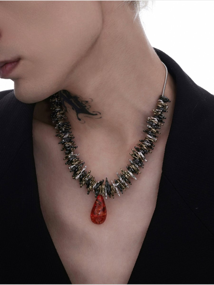 [Struc Ton] pendant punk necklace na1445