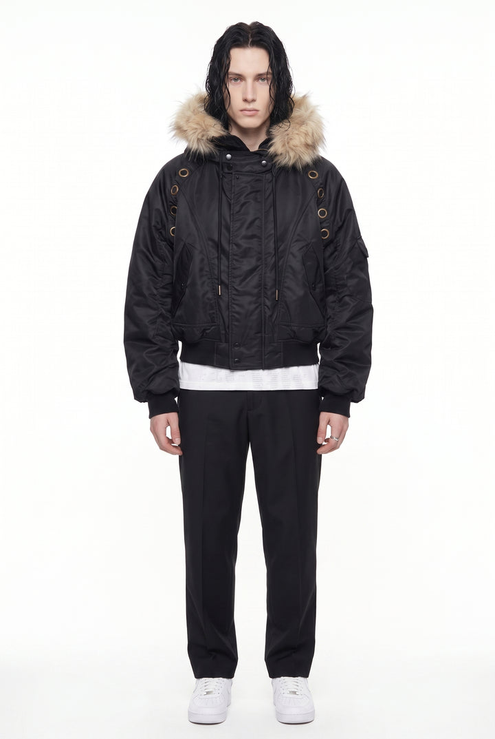 Fur Bomber Jacket na2835