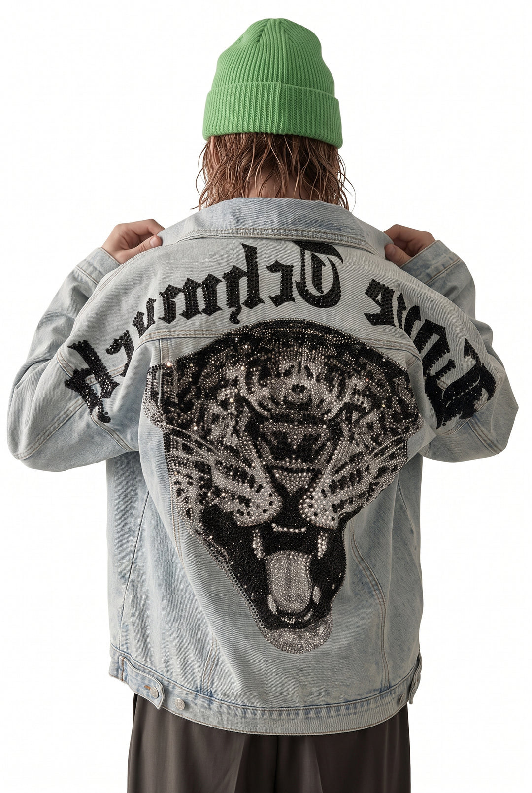 Graphic Denim Jacket na2765