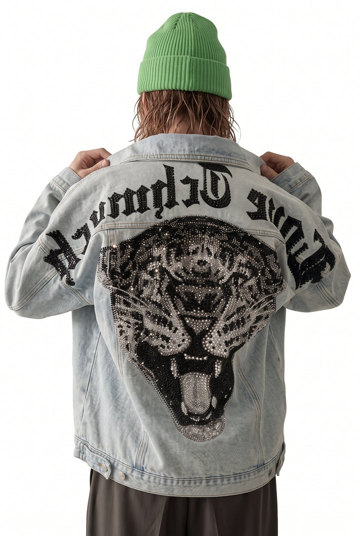 Graphic Denim Jacket na2765
