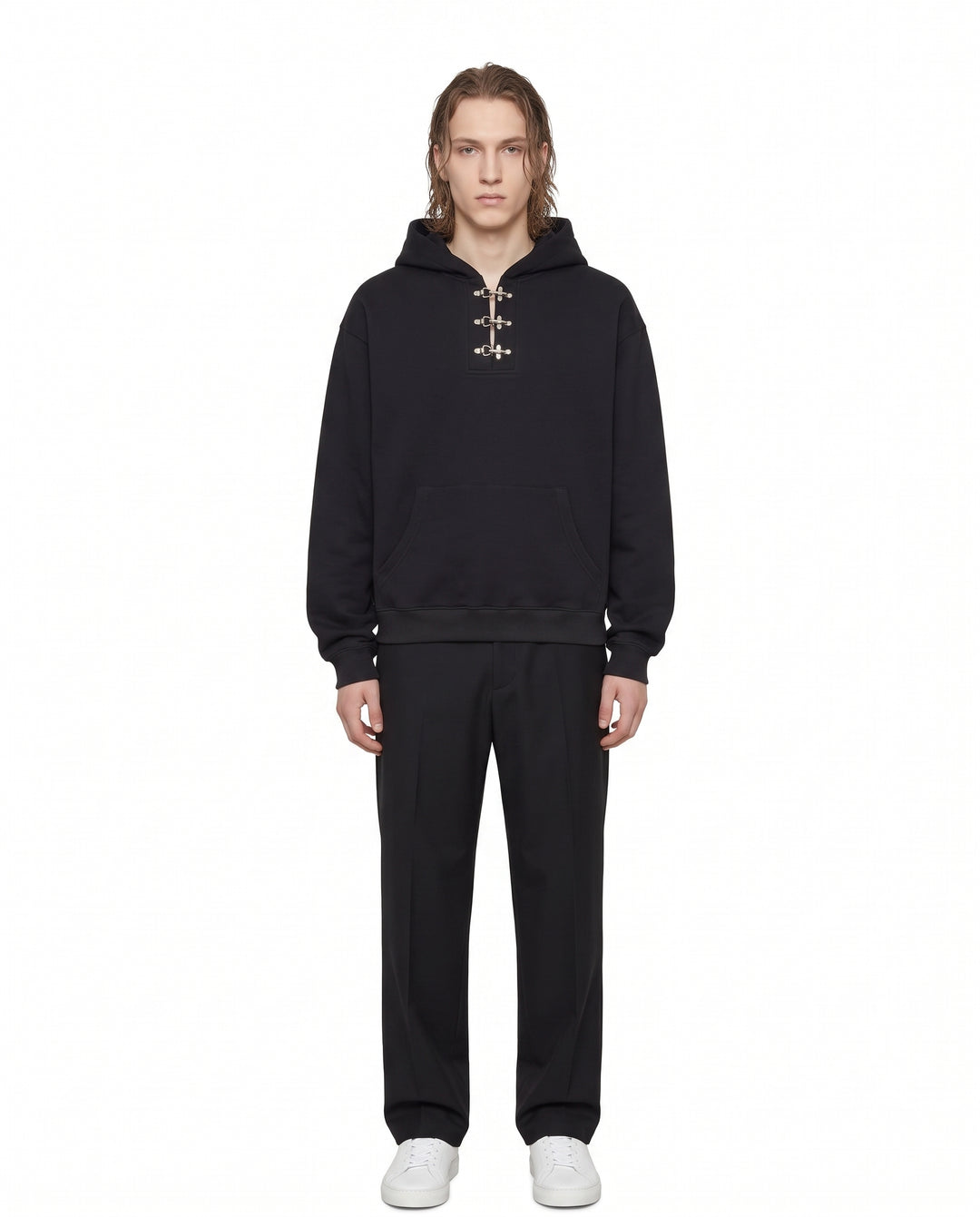 Buckle Neck Hoodie na3166
