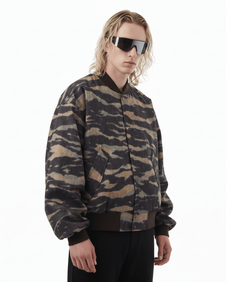 Nanostudio Tiger Camo Bomber Jacket (na2196)