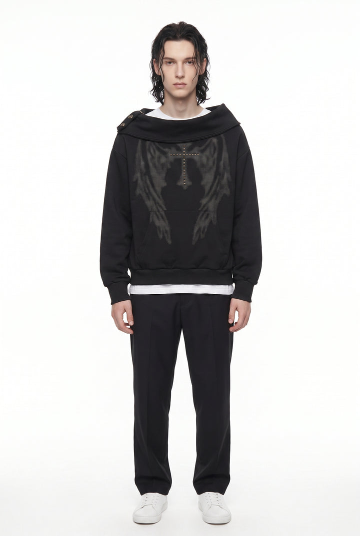 Graphic Collar Sweatshirt na2880