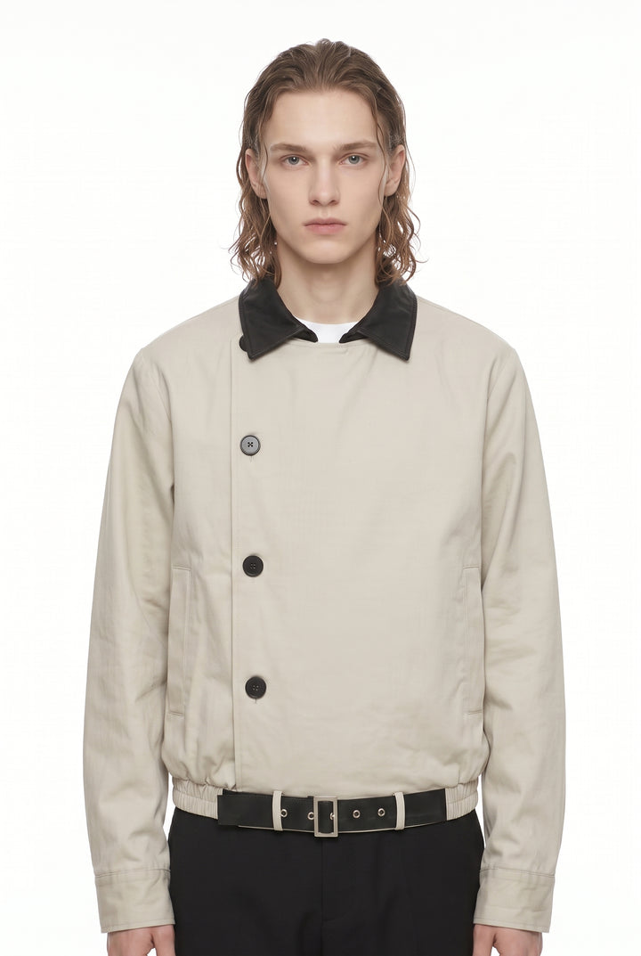 Asymmetric Belted Jacket na2834