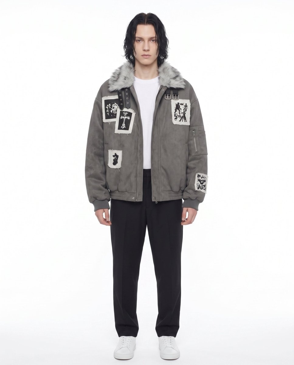 Fur Bomber Jacket na3070