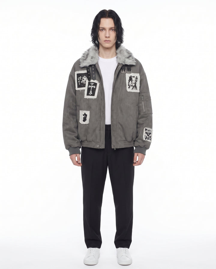Fur Bomber Jacket na3070