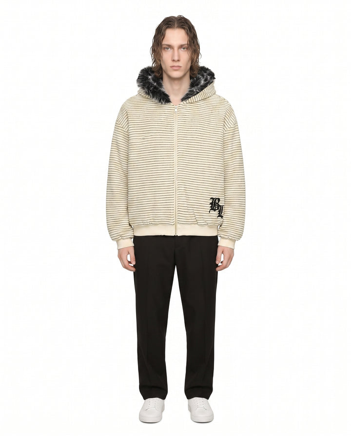 Fur Hooded Jacket na3088