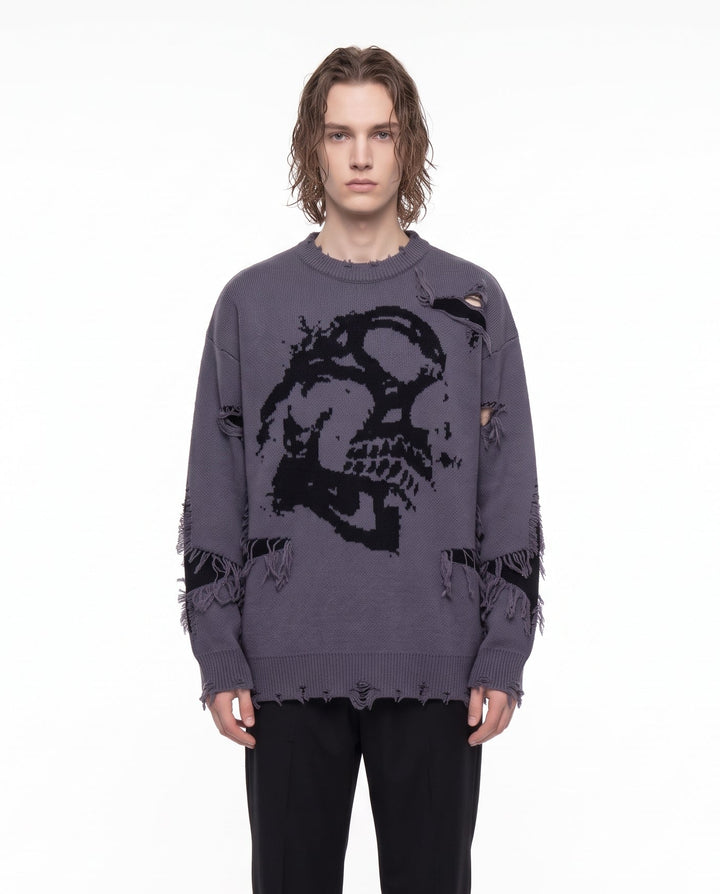 Skull Knit Sweater na3244