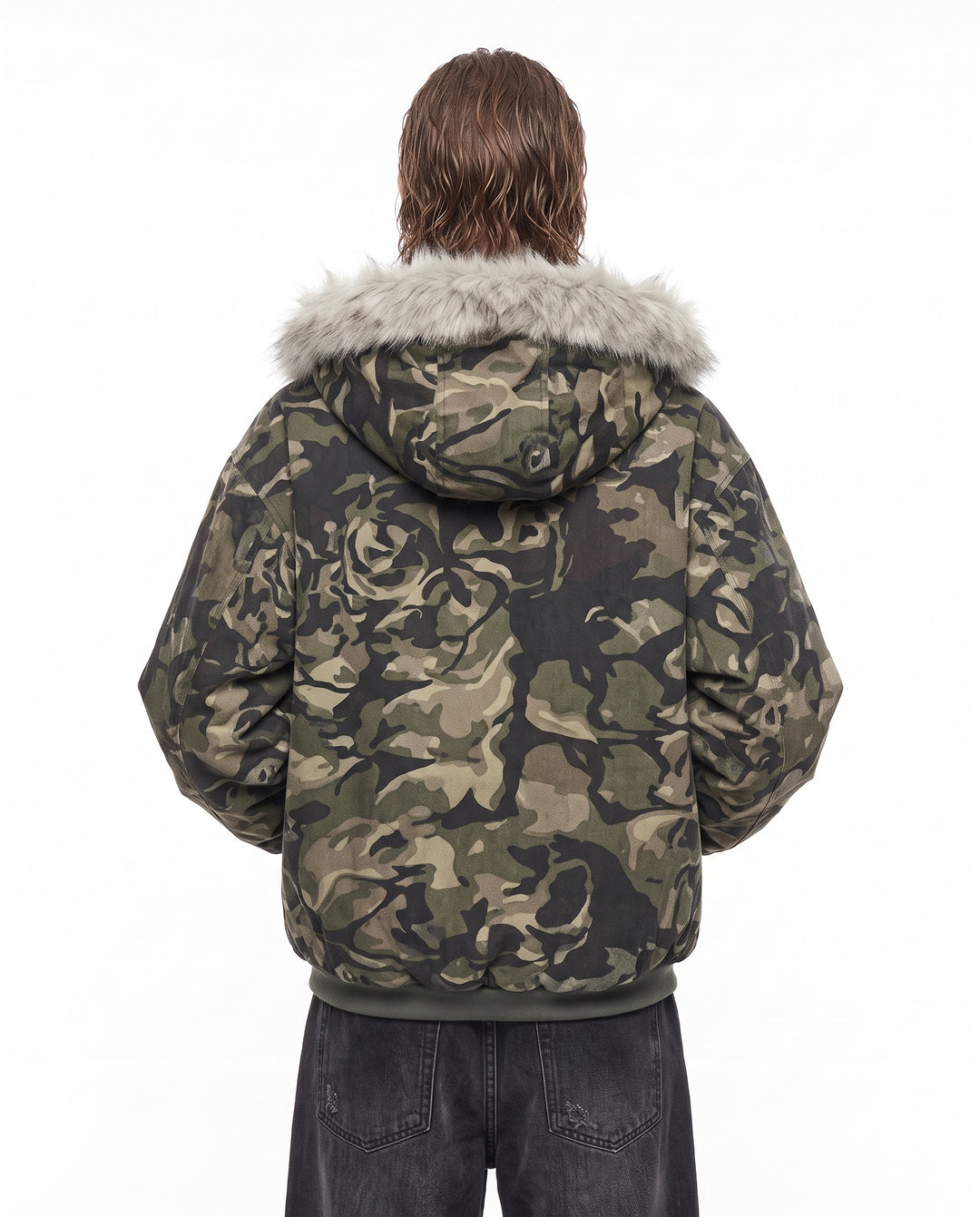 Camo Fur Jacket na3069