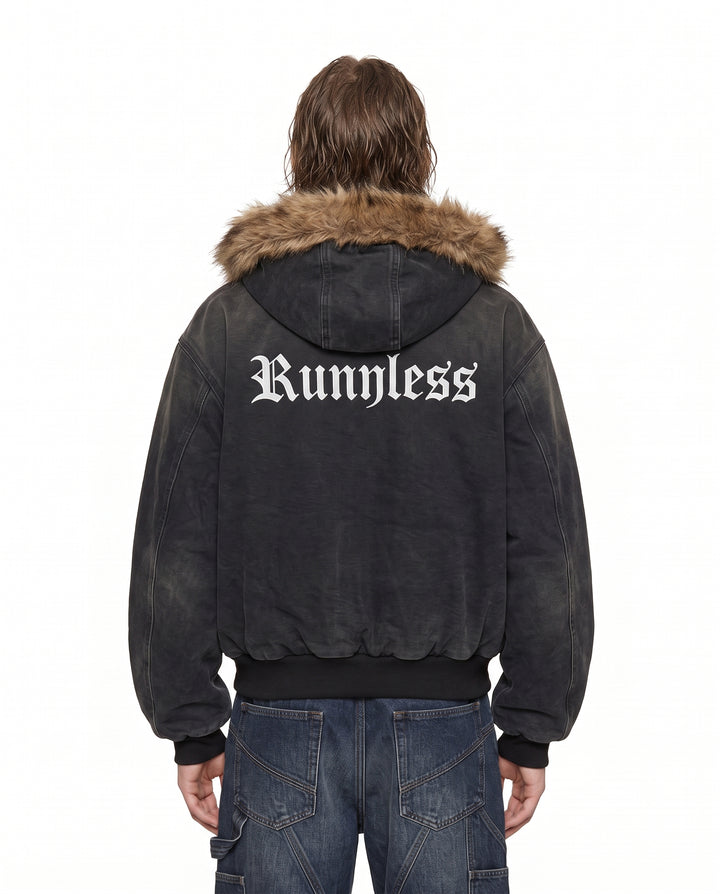 Fur Hooded Jacket na2956