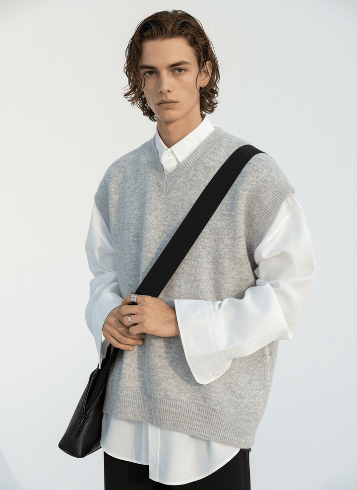 [MRCYC] 컬러 V 넥 베스트 na40