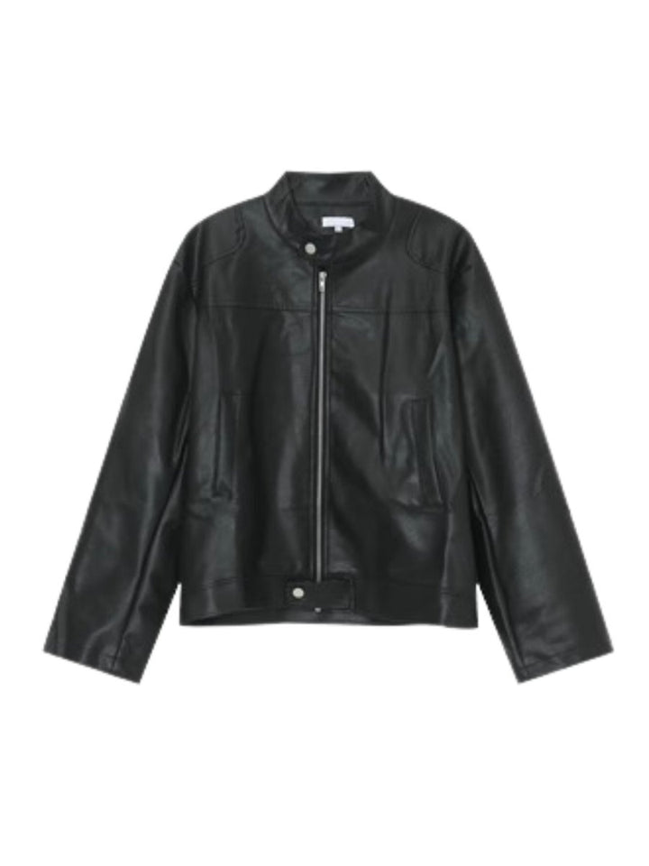 【ONELYC1NS】PU leather jacket na1573