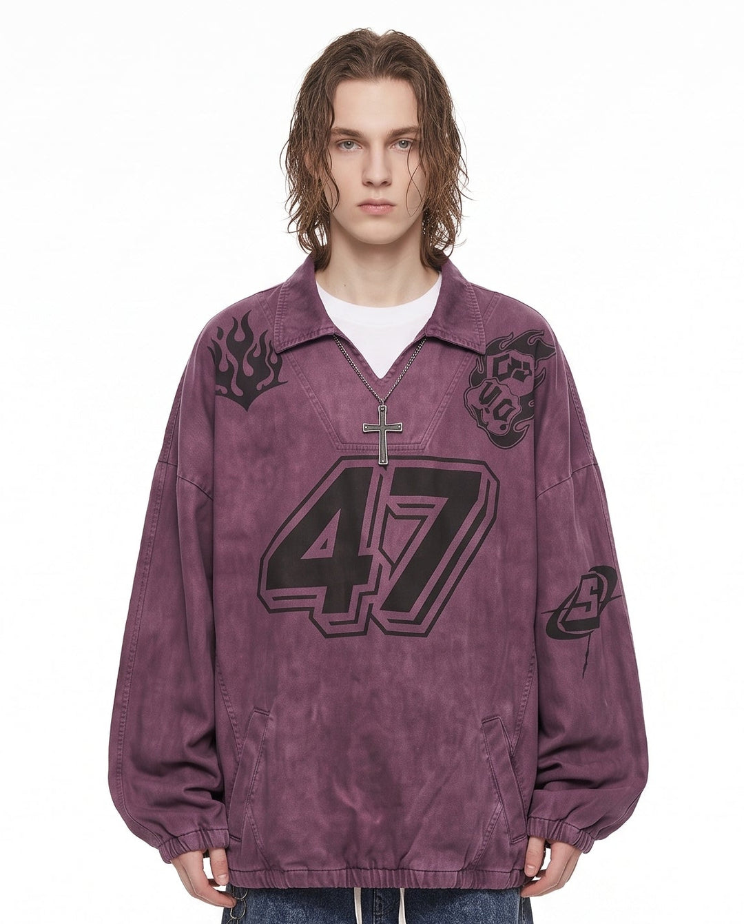 Vintage Racing 47 Pullover Jacket na3216