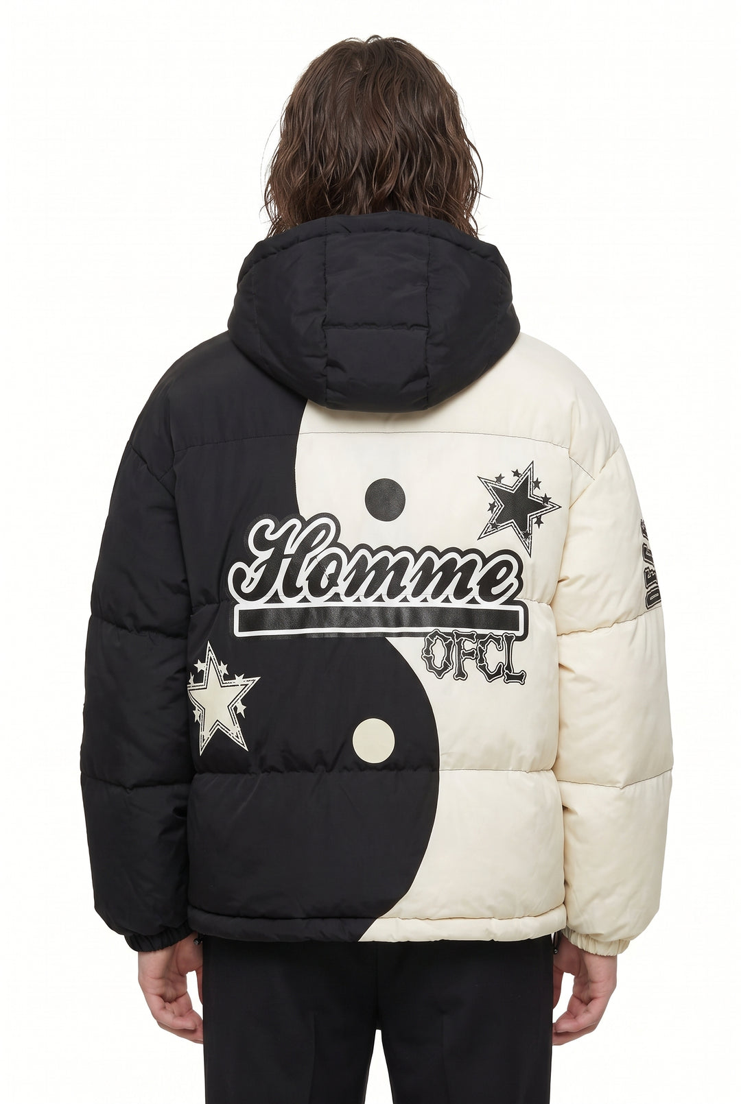 Graphic Puffer Jacket na2828