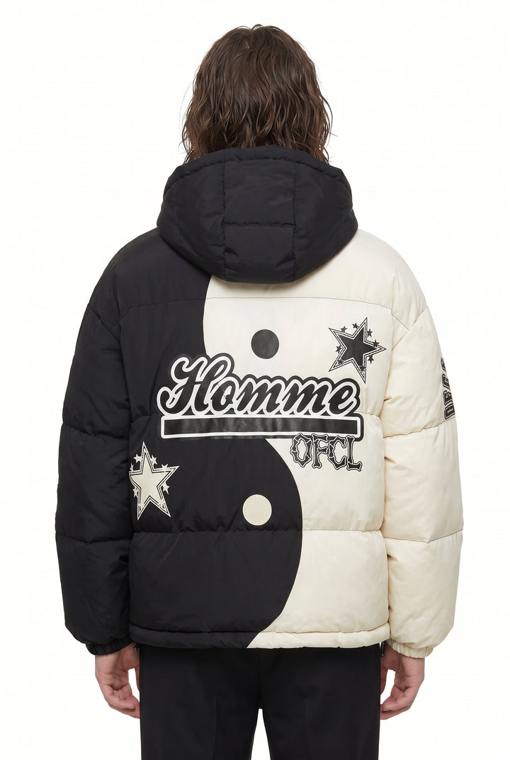 Graphic Puffer Jacket na2828