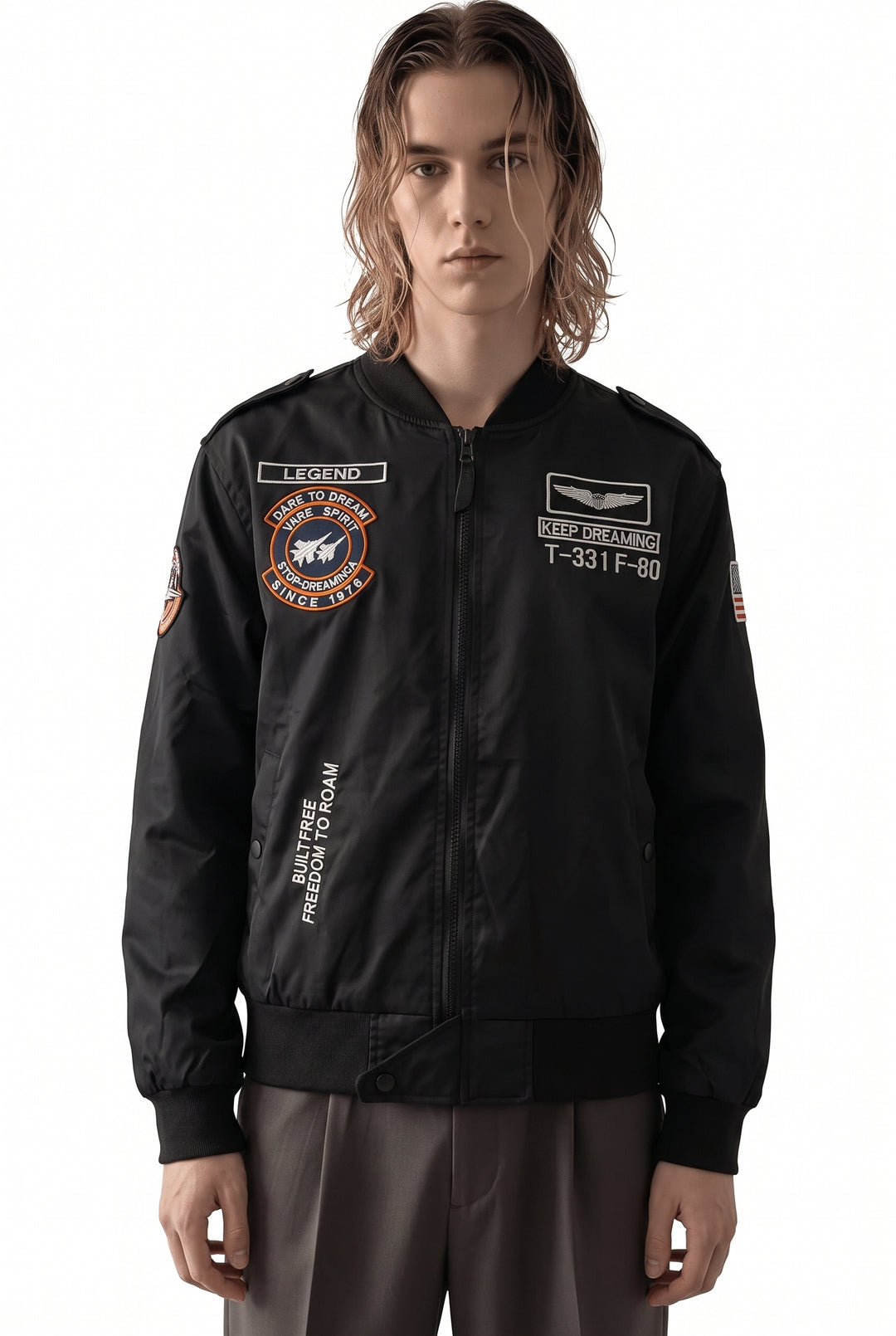 Patch Bomber Jacket na2772