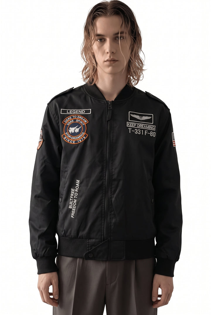 Patch Bomber Jacket na2772