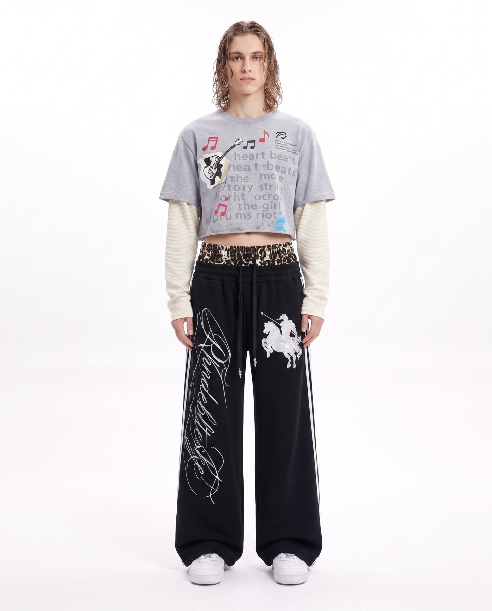 Graphic Track Pants na3058