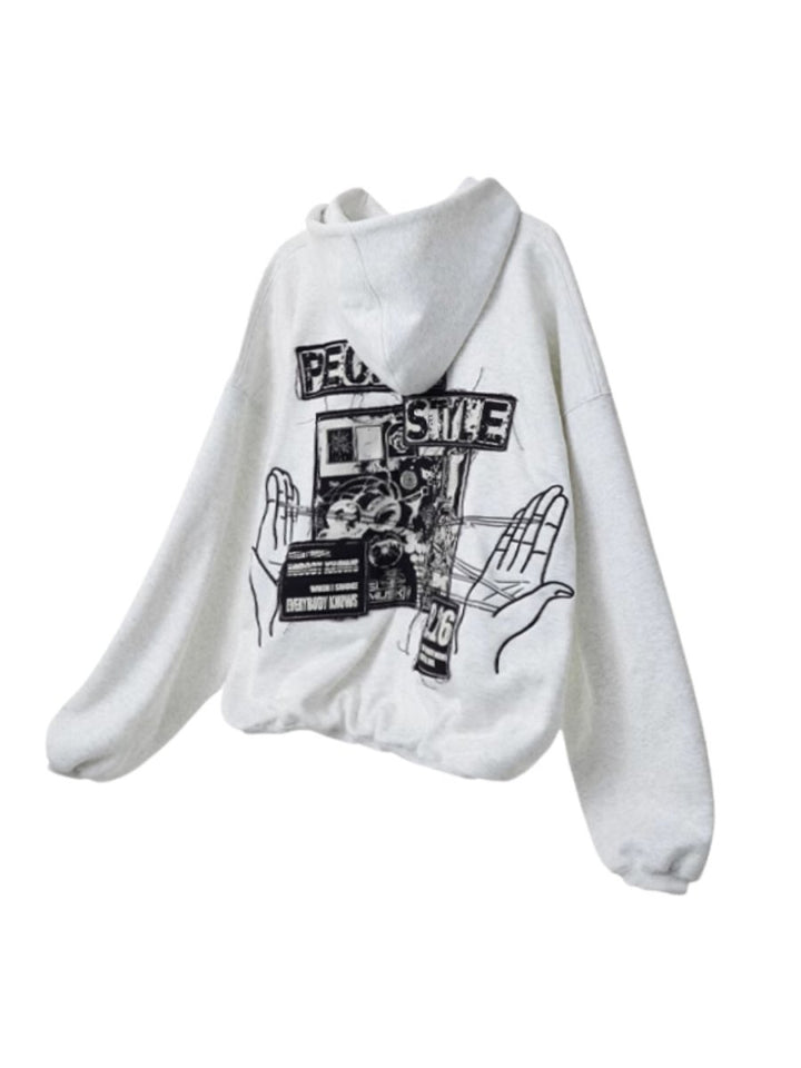 [PEOPLESTYLE] Genderless Loose Hoodie na1656