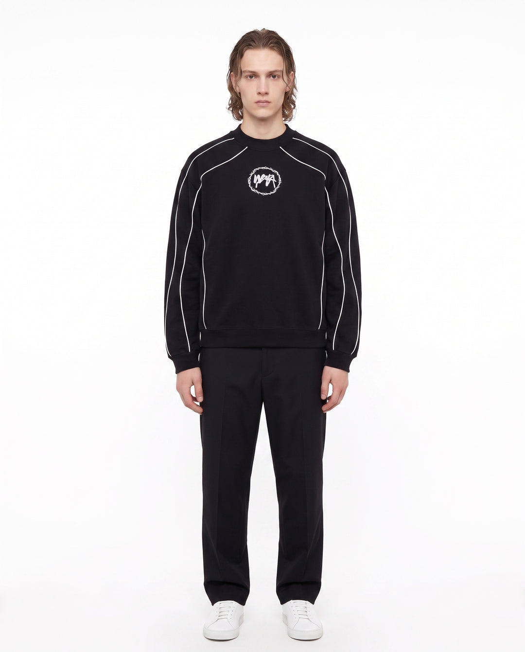 Piping Graphic Sweatshirt na2947