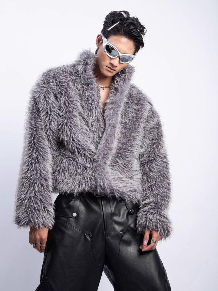 [PLAN1ONE] fur jacket na1670