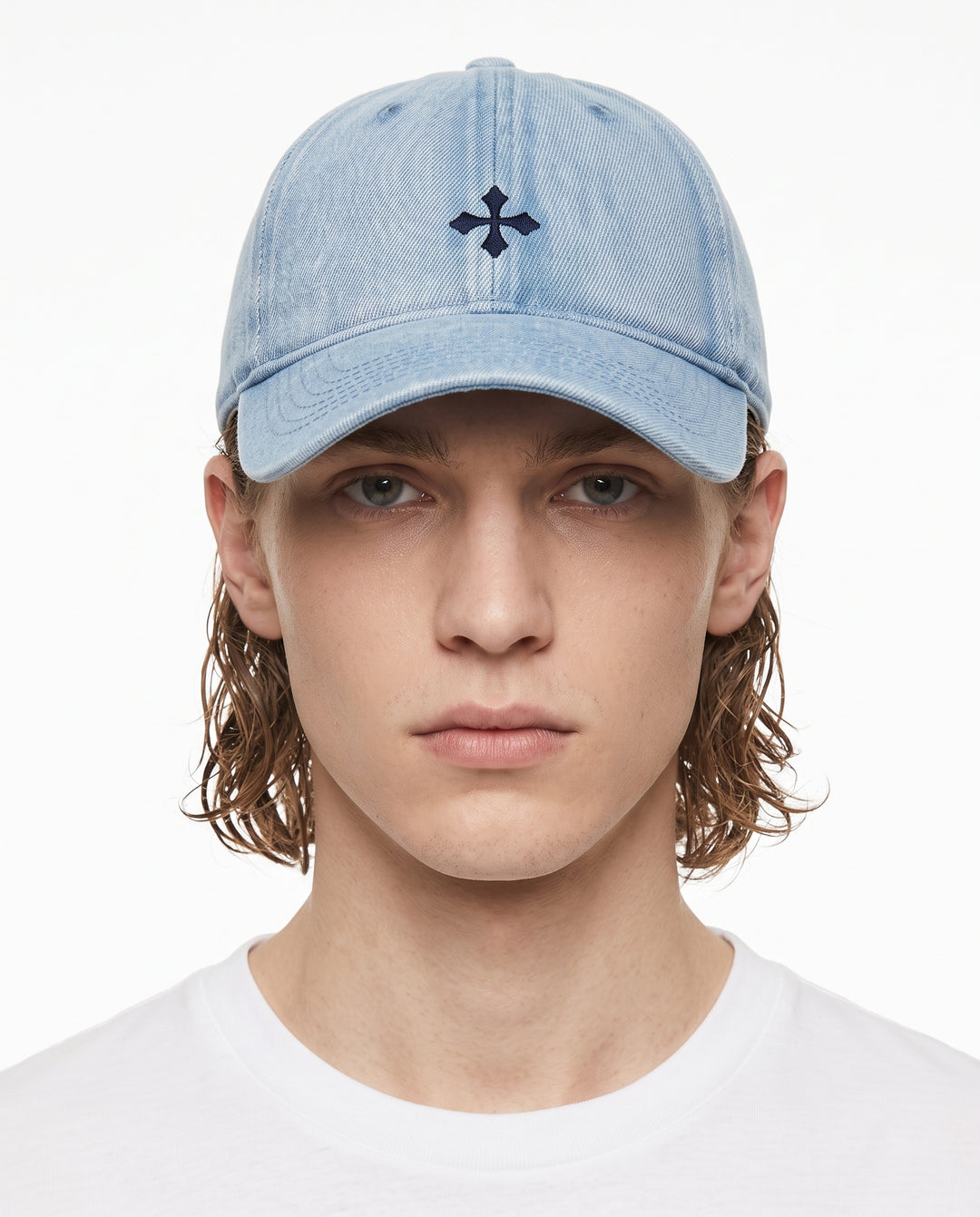 Embroidered Denim Cap na2949