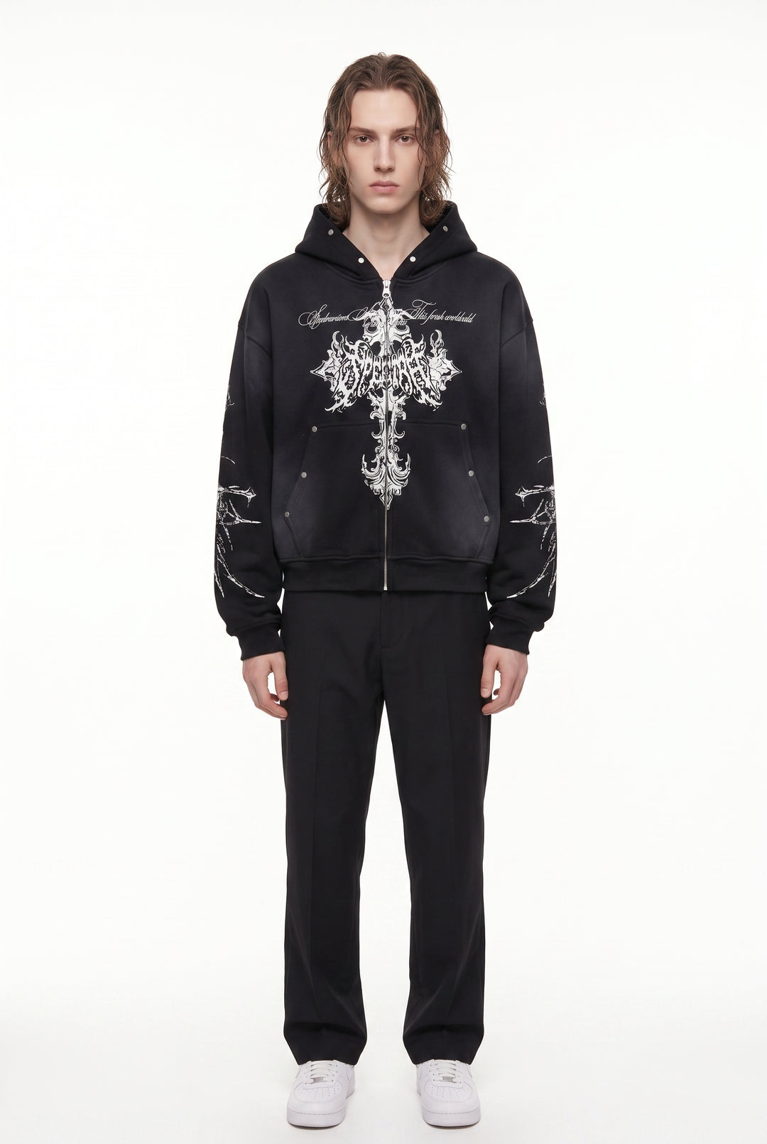 Graphic Zip Hoodie na2879