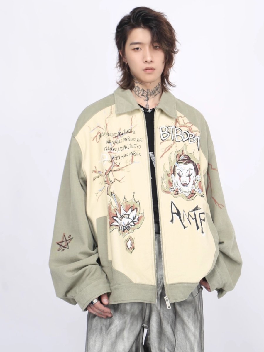 【Mz】hip-hop zipper jacket na1473