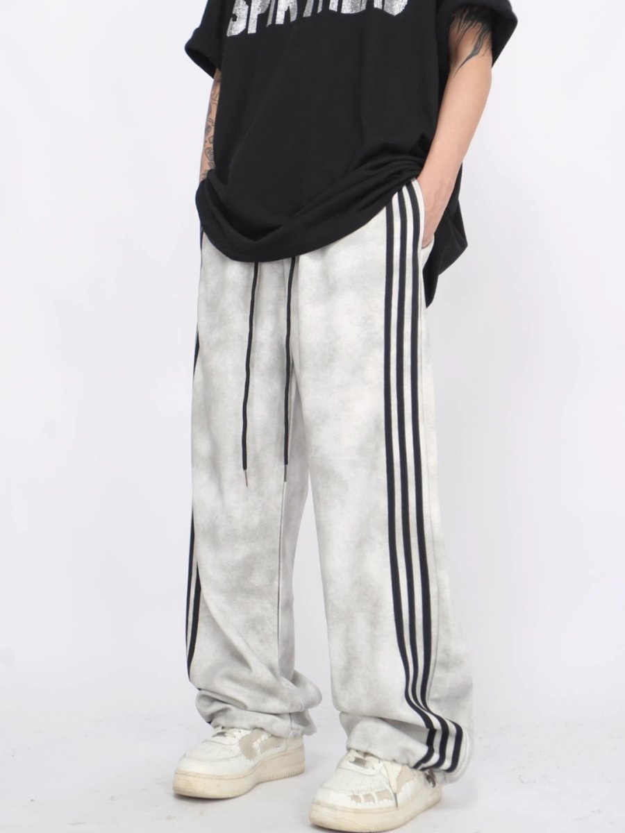 【Mz】side striped loose pants na1472