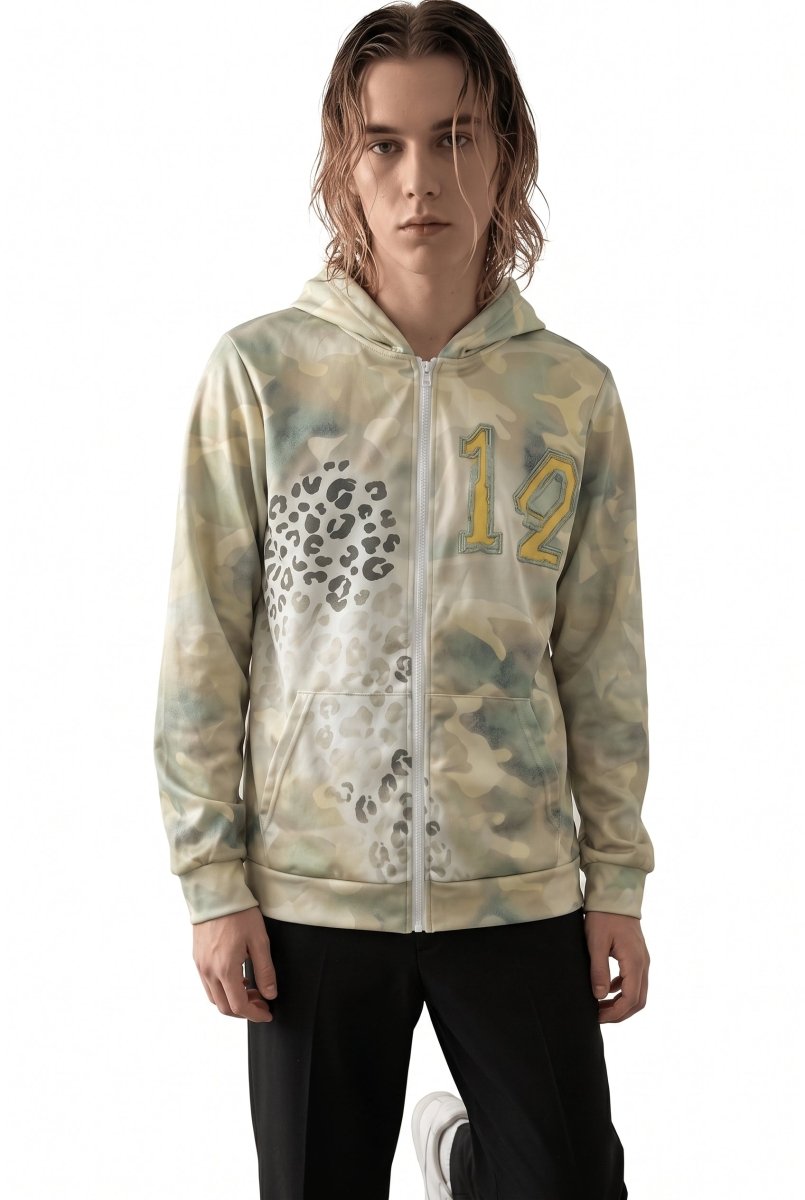 Camo Print Hoodie na2773