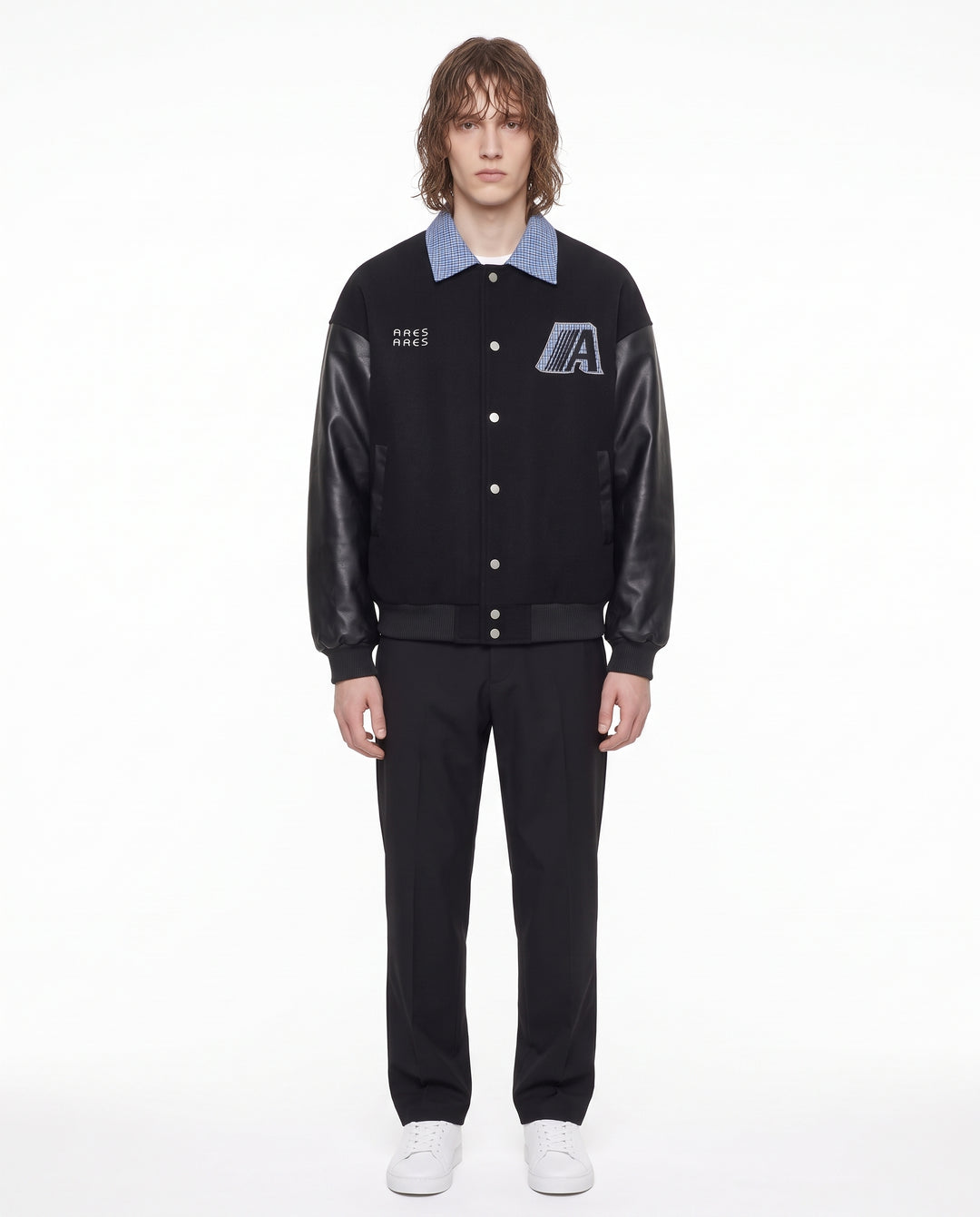 Collared Varsity Jacket na3242