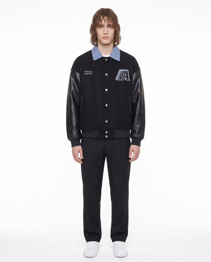 Collared Varsity Jacket na3242