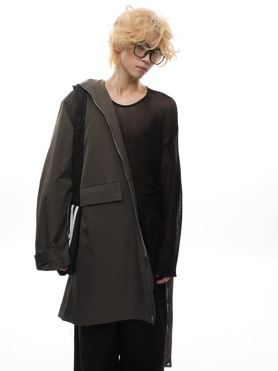 【FUTUREBOY】two-piece windbreaker removable liner jacket  na1715