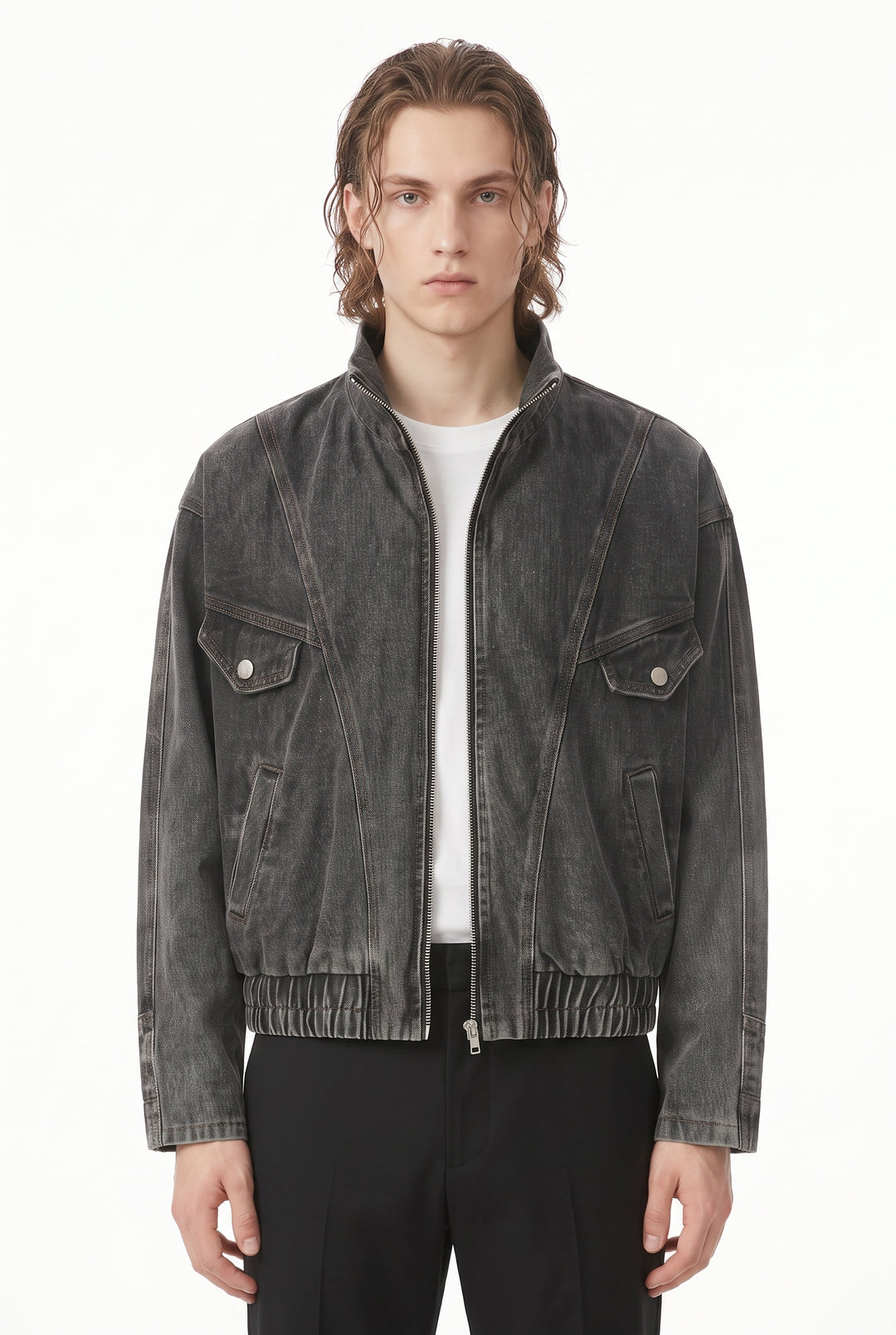 Denim Bomber Jacket na2805
