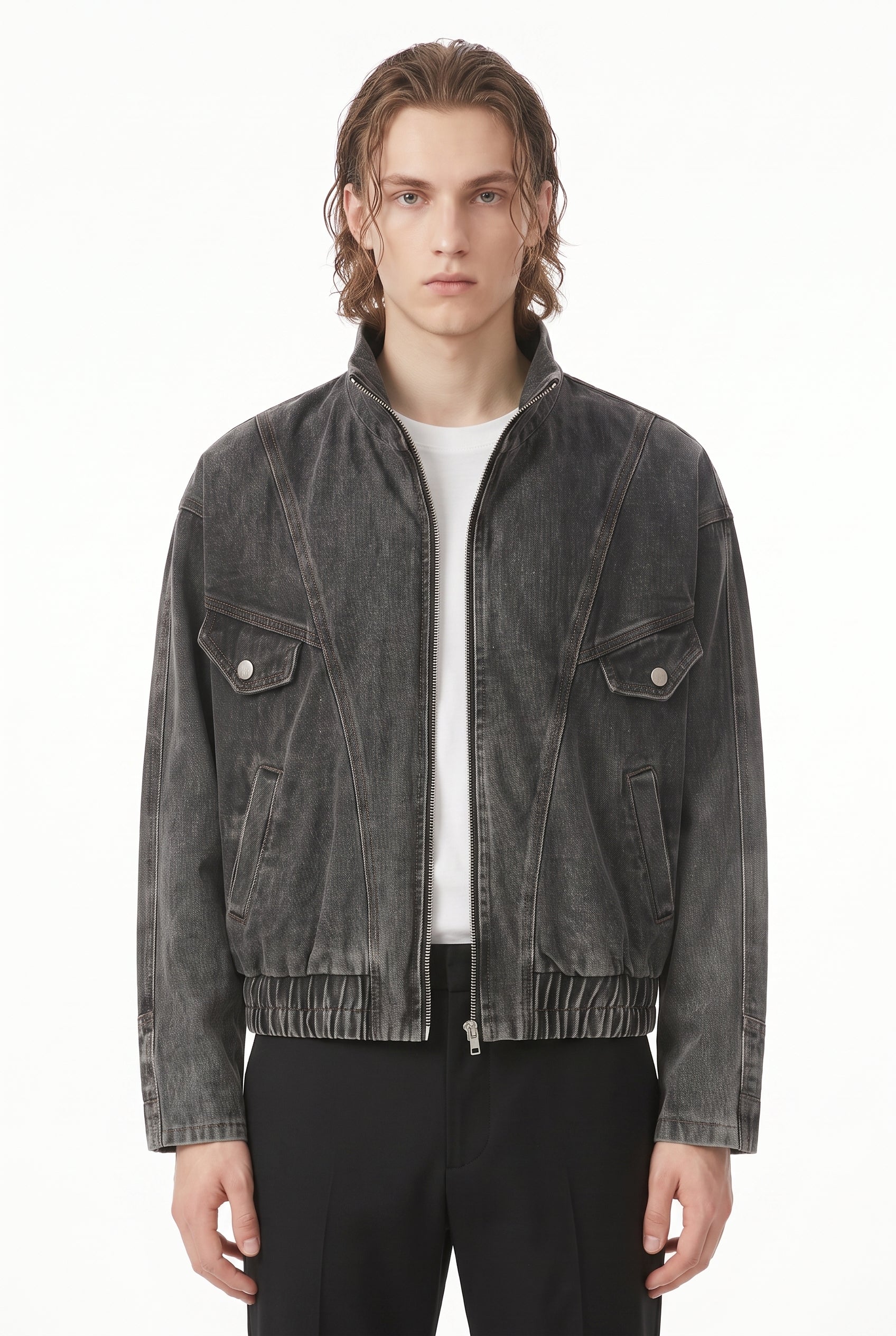 Denim Bomber Jacket na2805