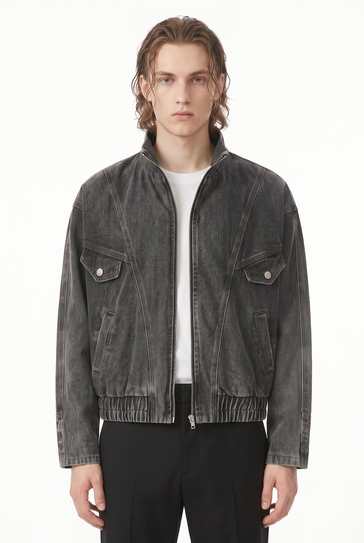 Denim Bomber Jacket na2805