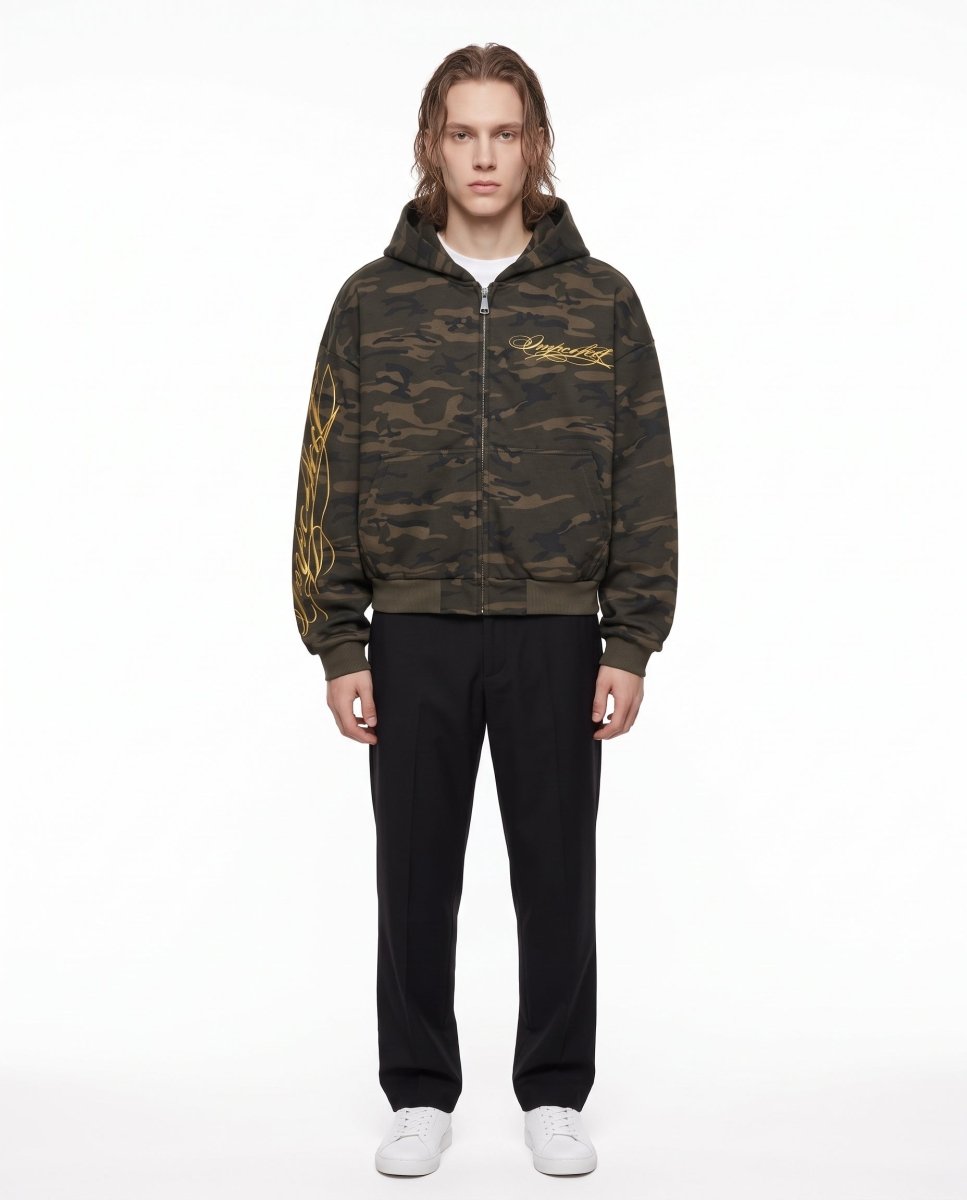 Camo Zip Hoodie na3146