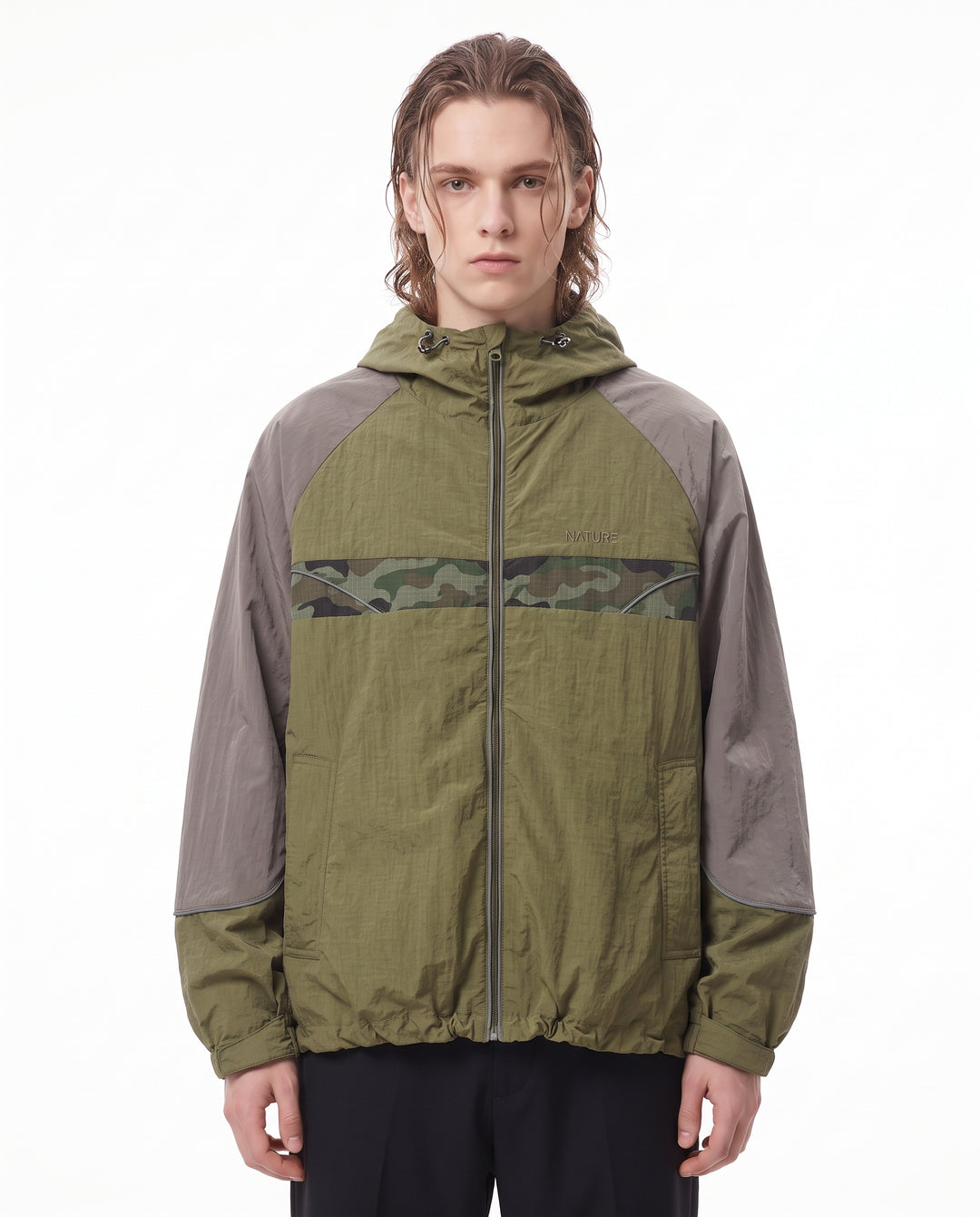 Hooded Windbreaker Jacket na3243