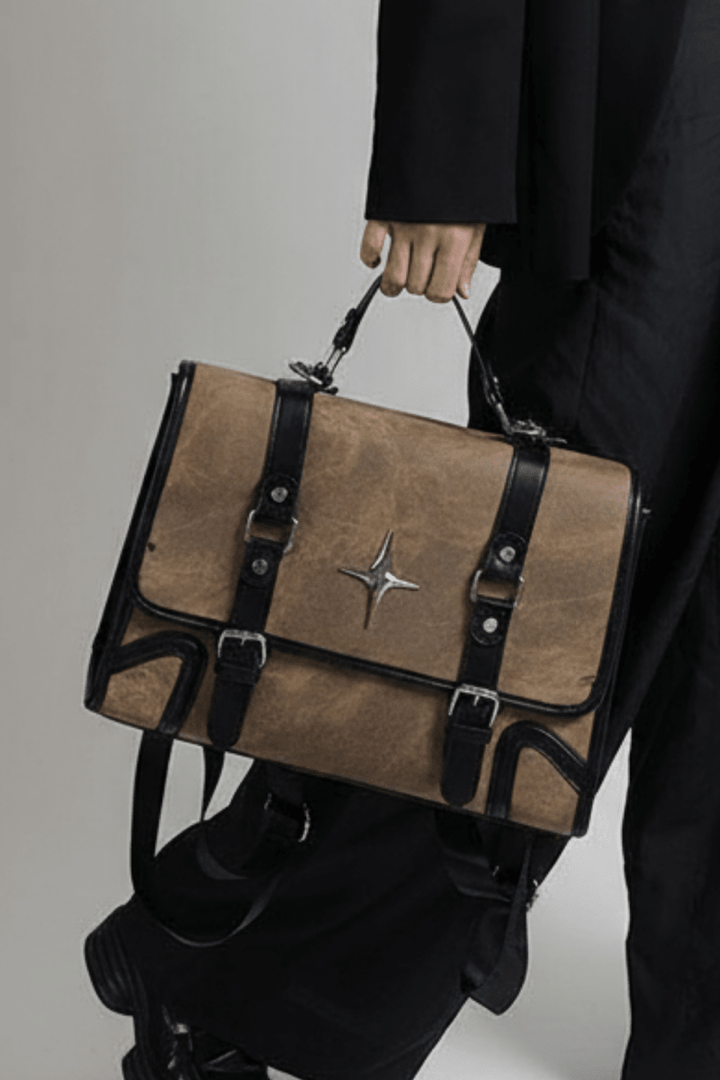 Vintage Star Satchel Backpack na2431