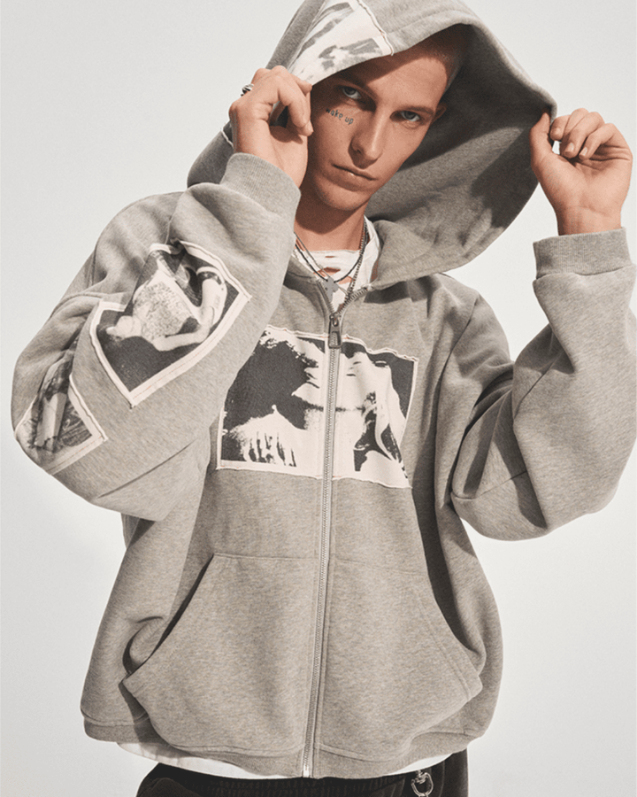 [bastard official] DUAL FRAME ZIP HOODIE na2306 