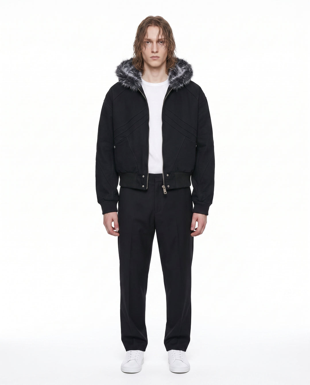 Fur Hooded Jacket na3073