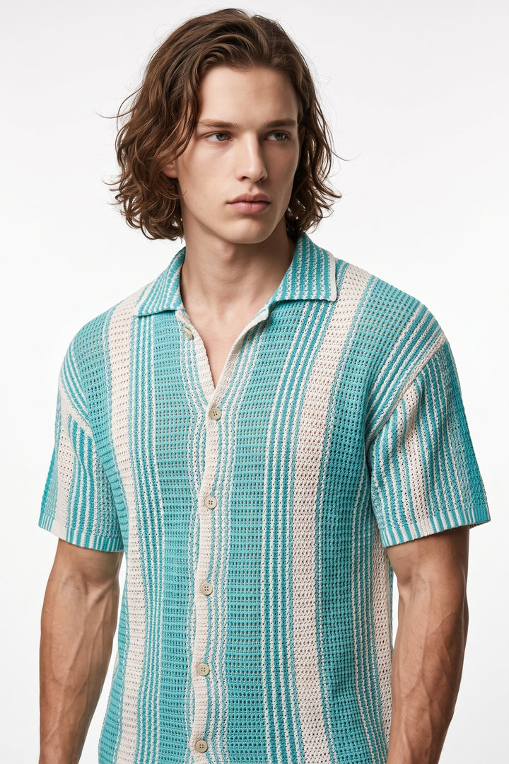 Striped Knit Shirt na2676