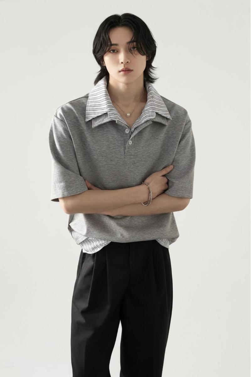 Grey Polo Shirt  na2521